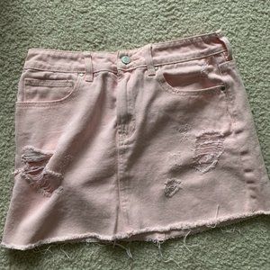 Pink Pacsun Denim Skirt